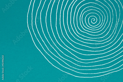 Abstract swirl element - spiral on textured paper