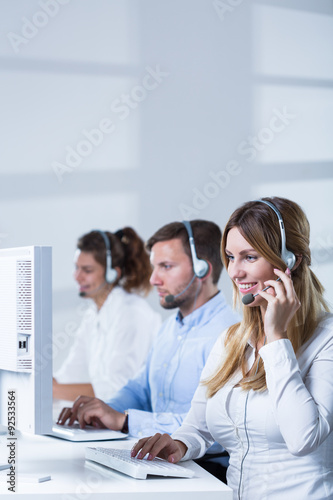 Working in call center