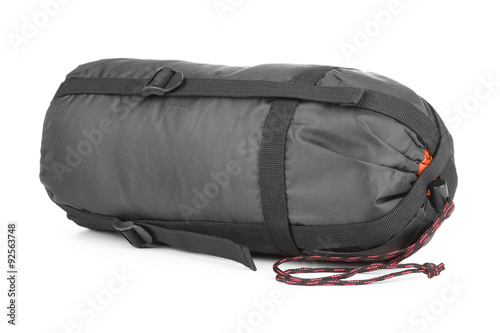 sleeping bag packed