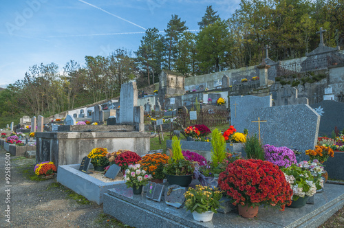 Toussaint/cimetière fleurie