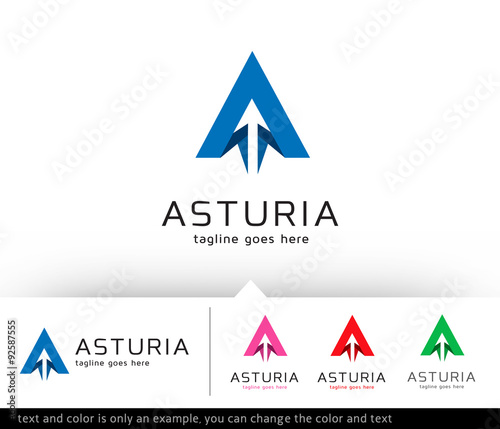 Asturia Letter A Logo Template Vector Design