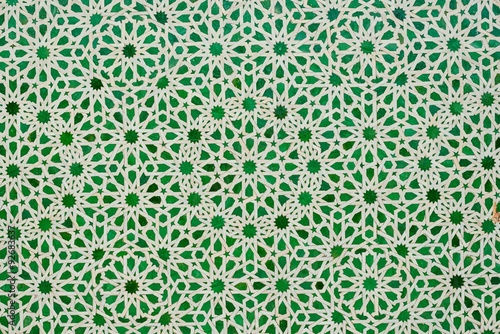 green moroccan tiles