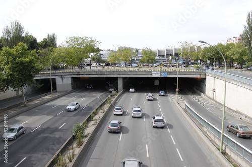 Trafic routier sur le périphérique à Paris