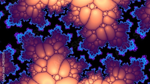 Digitally generated fantastic fractal background