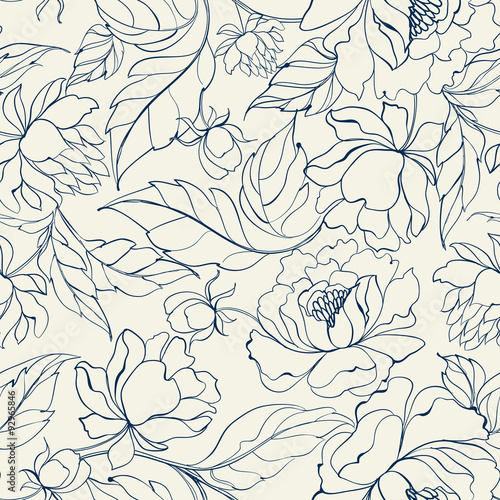 Seamless floral pattern.