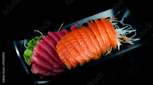 Zestaw japońskich potraw sashimi