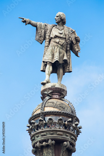 Cristobal Colon statue in Barcelona