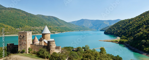 Ananuri ancient church castle in georgia