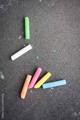 Chalk on playground