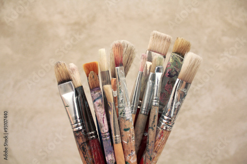 Different brushes to create art