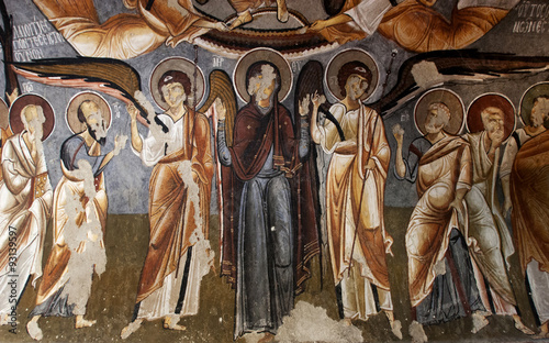 fresco,rock church in Cappadocia, Turkey, Middle East