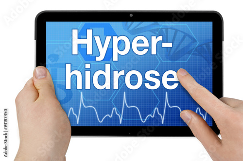 Tablet mit Touchscreen und Hyperhidrose