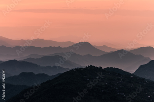 Sunrise on himalayan range