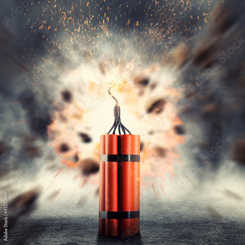 Dynamite exploding