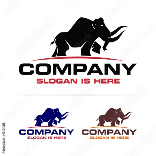 mammoth logo template