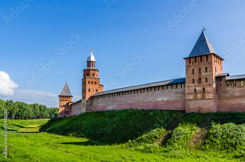 View on Kremlin in Veliky Novgorod