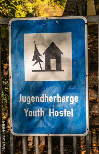 Jugendherberge Schild Youth Hostel