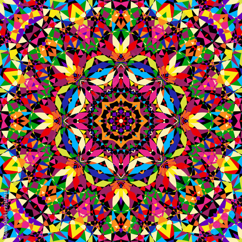 bright seamless kaleidoscope pattern