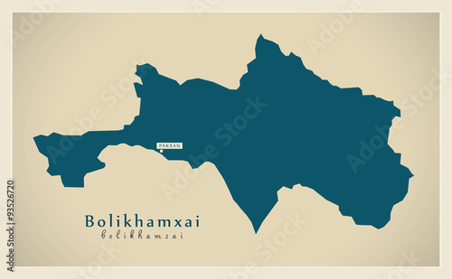 Modern Map - Bolikhamxai LA