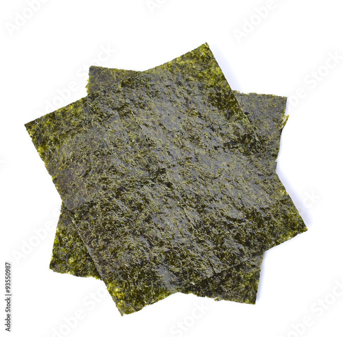 seaweed on white background