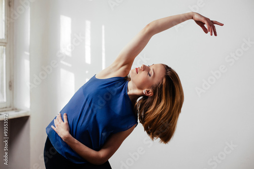 Young woman exercise ballet