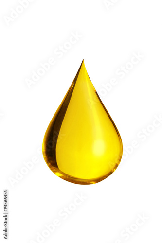 oil drop isolate on white background
