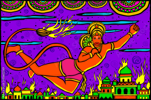 Lord Hanuman Lanka Dahan