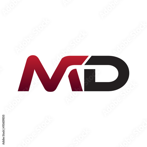 Modern Initial Logo MD