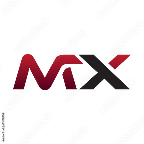Modern Initial Logo MX