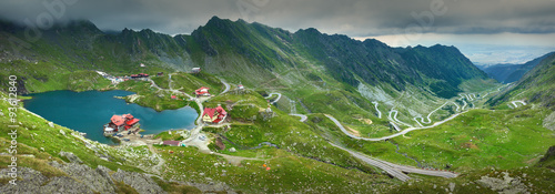 Great panorama of Transfagarasan road