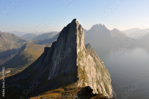 Norwegian nature / There are mountains plunging into the sea from hundreds of metres, fjords, tall mountain peaks, northern lights and midnight sun.