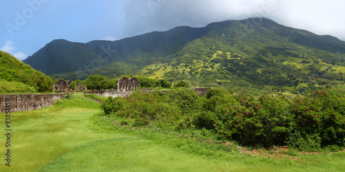 Mount Liamuiga on the Caribbean island of Saint Kitts