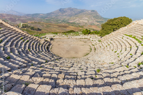 Segesta Temple Amphitheatre Sicily Italy