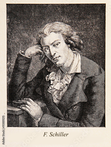 Johann Christoph Friedrich von Schiller, engraving portrait