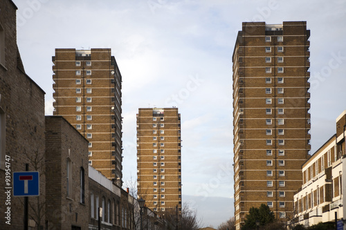 Inner city council homes, London England