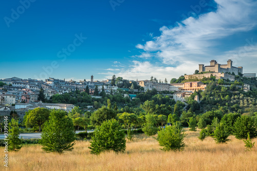 Beautiful castle in Spoleto, Italy, Umbria