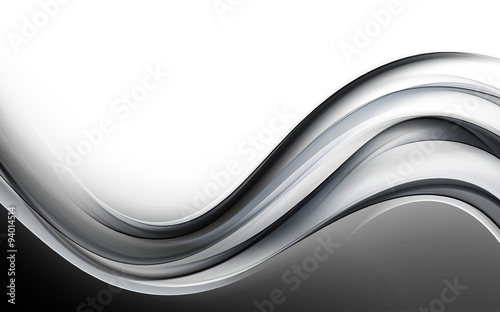 Abstract Gray Wave Design Background