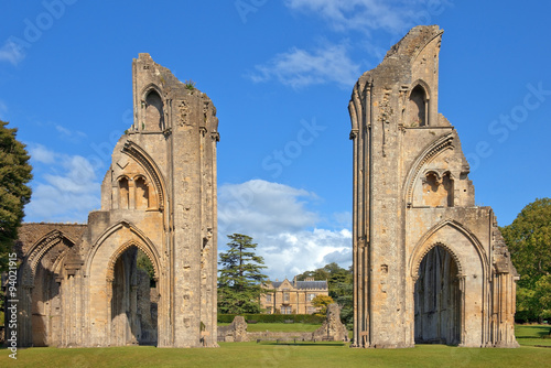 ruins of Glastonbury Abbey, Somerset, England