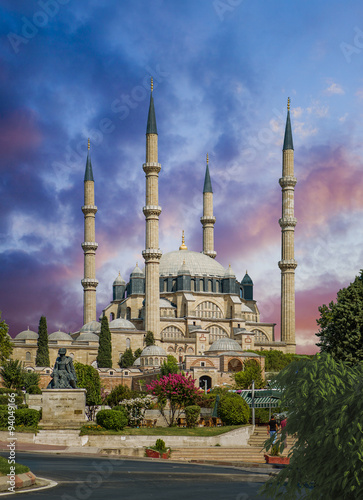 Selimiye Mosque in Edirne Turkey is one of the finest examples of Ottoman architecture