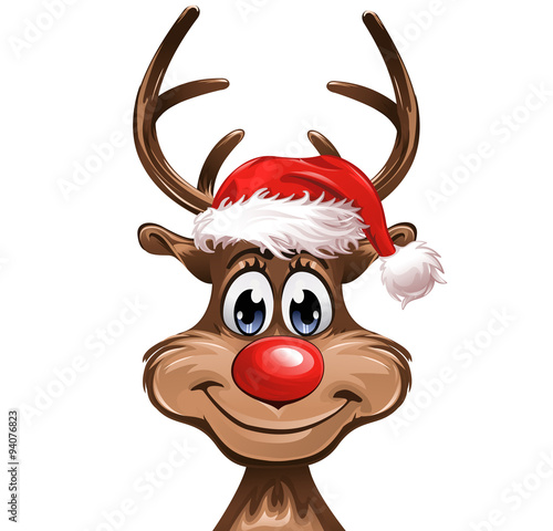 Christmas Rudolph smiling