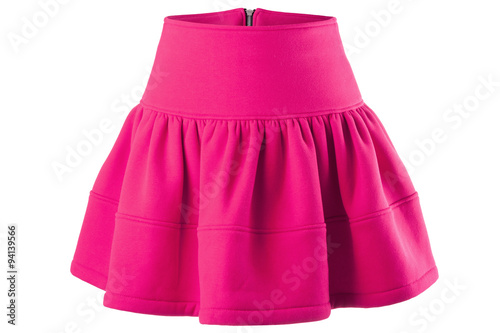 neon pink skirt