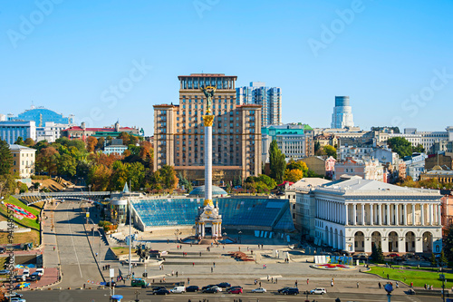 Independence Square front view, Ukraine