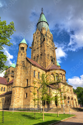 Basilica of St.Antonius in Rheine, Germany. HDR 