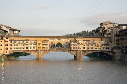 Ponte Vecchio Bridge and the River Arno, Florence
