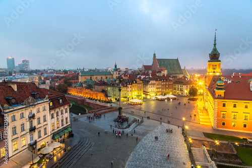 Panoramiczny widok na Warszawę