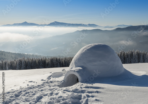 igloo on the snow