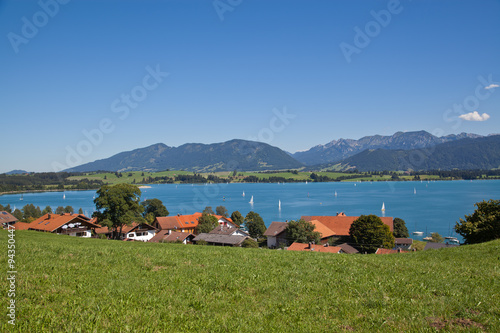 Beautiful idyllic countryside landscape in Bavaria.