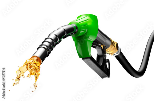 Gasoline Gushing Out From Pump