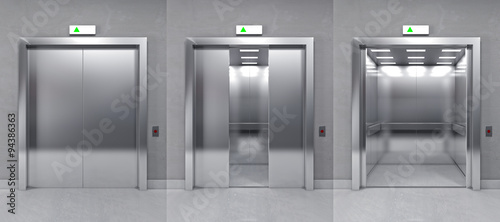 3d modern elevator