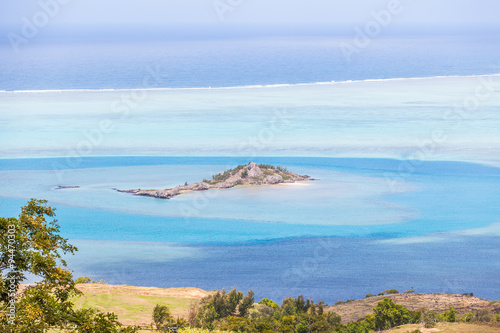 îlot Hermitage dans le lagon de l'île Rodrigues